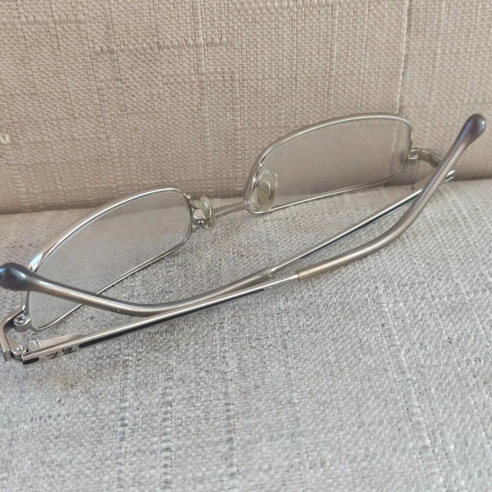 Ray-Ban Kid Young Eyeglasses Titanium Frame Silver Tone RB1008T 46[]17 125 Glass